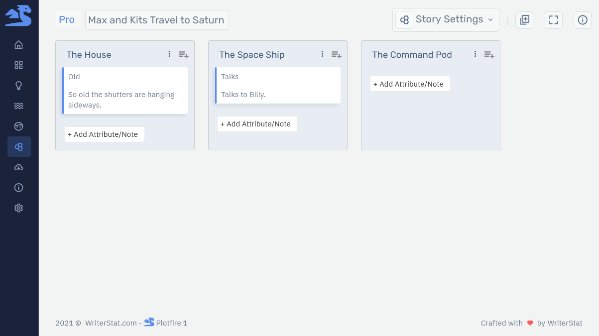 Storyfyre Plus Story Settings
